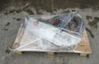 Tirfor winch and wire rope. Banded to the pallet and shrinkwrapped. Only needs a small pallet but too heavy for a parcel. Weighs about 70kg.