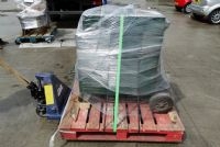 300kg TIG welder. Wheels chocked strapped and banded. Without being chocked the wheels could move.